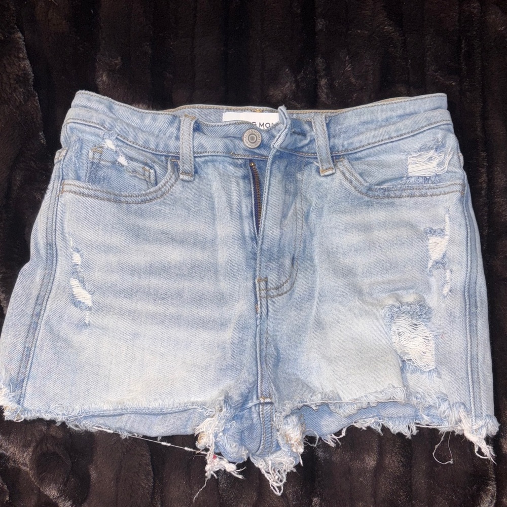Flying Monkey High Rise Light Blue Shorts